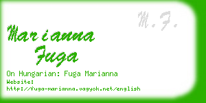 marianna fuga business card